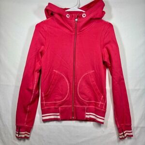 Lululemon Athletica Pink Full Zip Hoodie Jacket Women's Activewear Athletic Sz 4